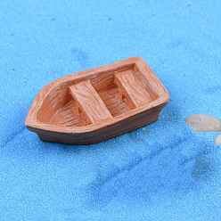 Легкий Лосось Украшения для миниатюрных лодок, смоляной автомобиль для микропейзажа, декор кукольного домика, светлый померанцевый, 25x50x12 мм