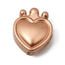 Pérou Perles focales en silicone, coeur et couronne, Pérou, 17x14x8mm, Trou: 2.5mm