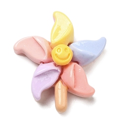 Другие Мультяшные непрозрачные кабошоны из смолы, для изготовления ювелирных изделий, ветряная мельница, 29x26.5x9.5 мм