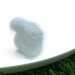 Белый Нефрит Натуральный белый нефрит резная статуя белки украшение дома, Статуэтки по фен-шуй для украшения домашнего офиса, 30 мм