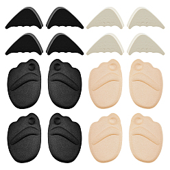 (52) Непрозрачная лаванда 6 пары противоскользящих подушечек для подушечек стопы из ЭВА и 6 пары резиновых регулируемых наполнителей для обуви, разноцветные, 90x65x7 мм