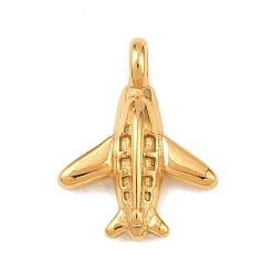 Золотой 304 прелести нержавеющей стали, самолет, золотые, 14x11x3.5 мм, отверстие : 1.6 мм