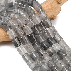 Облако Кварц Естественный облачно кварц бисер пряди, колонка, 12.5~13x10~10.5x10~10.5 мм, отверстие : 0.8 мм, около 31 шт / нитка, 15.63'' (39.7 см)