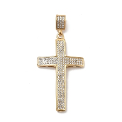 Golden 304 Edelstahl große Anhänger, mit Strass-Kristall, Quer Charme, Ionenbeschichtung (ip), langlebig überzogen, golden, 56.5x32.5x5.5 mm, Bohrung: 5.2x7 mm
