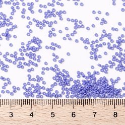 (RR417L) Opaque Periwinkle MIYUKI Round Rocailles Beads, Japanese Seed Beads, (RR417L) Opaque Periwinkle, 15/0, 1.5mm, Hole: 0.7mm, about 5555pcs/bottle, 10g/bottle