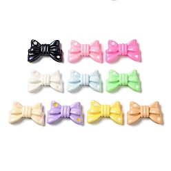 (52) Непрозрачная лаванда Непрозрачная смола декодирует кабошоны, бантом, разноцветные, 26x16.5x6 мм