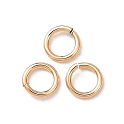 Real 14K Gold Filled 1/20 14k открытые соединительные кольца с золотым покрытием, круглый отрезок, покрытый желтым золотом, real 14 k золото заполнено, 20 датчик, 5x0.81 мм, внутренний диаметр: 3.3 мм