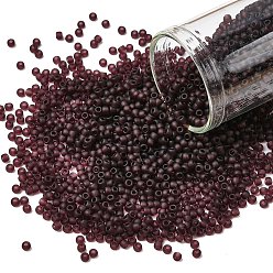 (6CF) Transparent Frost Amethyst Круглые бусины toho, японский бисер, (6 cf) прозрачный морозный аметист, 11/0, 2.2 мм, отверстие : 0.8 мм, Около 50000 шт / фунт