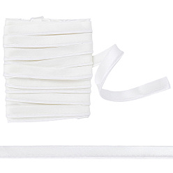 Blanc 1 Bordure passepoilée en satin, ruban passepoil cheongsam, décoration de vêtements, blanc, 1/2 pouces (13 mm), 10 m / bundle