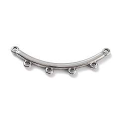 Нержавеющая Сталь Цвет Стиль бохо 304 ссылки на компоненты люстры из нержавеющей стали, изогнутая палка, не тускнеет, цвет нержавеющей стали, 11x36x2 мм, отверстие : 1.4 мм