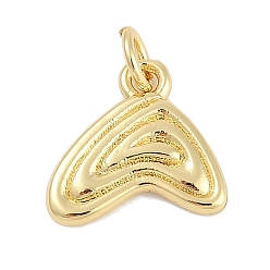 Настоящее золото 18K Стойки обшивки латунные прелести, сердце, долговечный, без свинца и без кадмия, с целью перехода в кольце, реальный 18 k позолоченный, 12x13x2 мм, отверстие : 3 мм