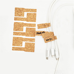 Цвет Древесины Водостойкие деревянные стикеры, мини блокнот сообщение, для этикетки, сетка, деревесиные, 63x27 мм, 18 шт / пакет