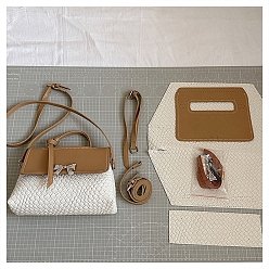 Папайя Оранжевый Набор сумок-кроссбоди с бантом своими руками, включая материалы сумки из искусственной кожи, papayawhip, 200x260x80 мм