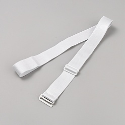 Белый Эластичный цепочный ремень с пряжкой-узлом из сплава, удобное платье с невидимым поясом для мужчин и женщин, белые, 20-5/8 дюйм (52.3 см)