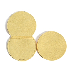 Желтый Бархатный мешочек для хранения ювелирных изделий, круглая сумка-конверт, желтые, 7x7 см