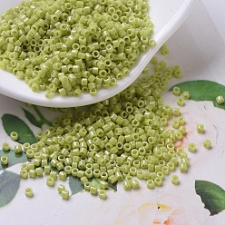 (DB0262) Непрозрачный Шартрезский Блеск Бусины miyuki delica, цилиндр, японский бисер, 11/0, (дб 0262) непрозрачный зеленовато-желтый блеск, 1.3x1.6 мм, отверстия: 0.8 мм, около 10000 шт / мешок, 50 г / мешок