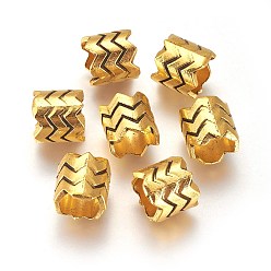 Античное Золото Сплавочные овальные бусины тибетского стиля , без кадмия, без никеля и без свинца, колонка, античное золото , 11x10 мм, отверстие : 9 мм