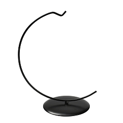 Черный Железная витрина, вешалка для растений, держатель дисплея украшений, для подвешивания глобуса ведьма мяч художественное ремесло, домашняя вечеринка украшения крючок, чёрные, 128x210x260 мм