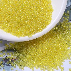 (RR252) Прозрачный Желтый AB Миюки круглые бусины рокайль, японский бисер, 11/0, (rr 252) прозрачно-желтый аб, 2x1.3 мм, отверстия : 0.8 mm, около 50000 шт / фунт