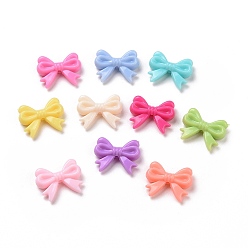 (52) Непрозрачная лаванда Непрозрачные акриловые бусины, бантом, разноцветные, 14x18x4.5 мм, отверстие : 2 мм, Около 917 шт / 500 г