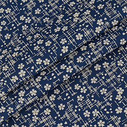 Azul de Medianoche Tela de algodón estampada al estilo chino, Ropa y Accesorios, flor, azul medianoche, 1500x0.3 mm