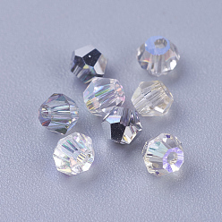 (52) Непрозрачная лаванда K 9 стеклянные бусины, граненые, двухконусные, разноцветные, 3x3 мм, отверстие : 0.8 мм