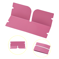 Pink Organizador de clip de almacenamiento de tapa de boca de plástico plegable portátil, para tapa bucal desechable, rosa, 190x120x0.3 mm