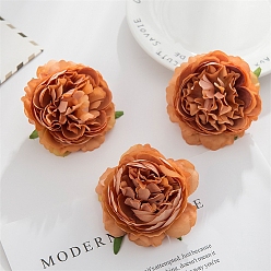 Шоколадный Искусственные гвоздики из ткани, для свадебного прохода центральные столовые конфетти вечерние сувениры украшения дома, цвет шоколада, 80 мм