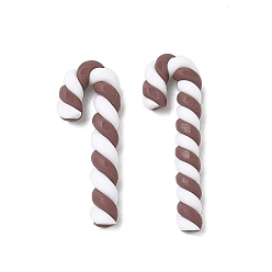 Верблюжий Рождественские бусины из полимерной глины ручной работы, шоколадная конфета, без отверстия , верблюжие, 20~25x8.5~9.5x3 мм