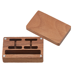 Перу Деревянные магнитные подарочные коробки для хранения запонок, прямоугольные, Перу, 7x4.35x2.6 см