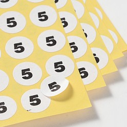 Разноцветный Этикетке Пастер, нет. 5, красочный, 13 мм, 132шт / бумагу, бумага: 175x219 мм, 15paper / мешок