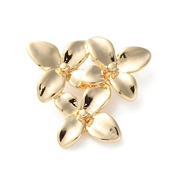 Настоящее золото 18K Латунные подвески, без кадмия, без никеля и без свинца, , реальный 18 k позолоченный, 14x15x3.5 мм, отверстие : 1 мм