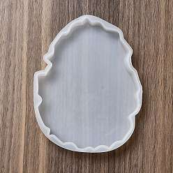 Белый Силиконовые формы для коврика с неправильным многоугольником своими руками, формы для литья смолы, для уф-смолы, изготовление изделий из эпоксидной смолы, белые, 132x104x12.5 мм