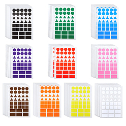 (52) Непрозрачная лаванда 60листы 10цветная бумага водостойкие наклейки, самоклеящиеся наклейки, разноцветные, 200x140x0.1 мм, 6 листов / цвет