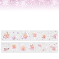 Орхидея Клейкие ленты для животных, декоративные наклейки рулонная лента, для изготовления карт, скрапбукинга, дневник, планировщик, конверт и блокноты, сиреневые, 35 мм, 2 м / рулон