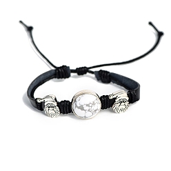 Howlite Natur howlite Armbänder, Weihnachtsmann, 7-1/8 Zoll (18 cm)