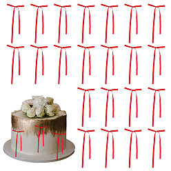 Red 50Pcs Polyester Bowknot for Party Decoration, Red, 130~135x80~85x2mm