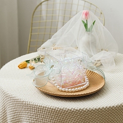 Темный Морско-зеленый Акриловая подарочная упаковочная коробка, прозрачная коробка конфет, темно-зеленый, 13x12.5x12.5 см