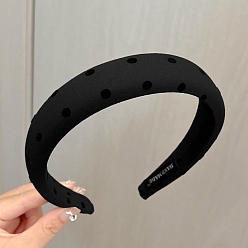 Polka Dot Ткань ленты для волос, узор в горошек, 30 мм