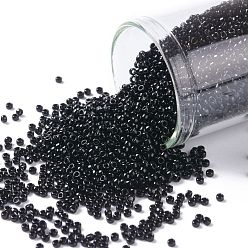 (49) Opaque Jet TOHO Round Seed Beads, Japanese Seed Beads, (49) Opaque Jet, 11/0, 2.2mm, Hole: 0.8mm, about 50000pcs/pound