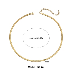 Настоящее золото 18K Ожерелья-цепочки из змеиной кости из нержавеющей стали, реальный 18 k позолоченный, 400x3 мм