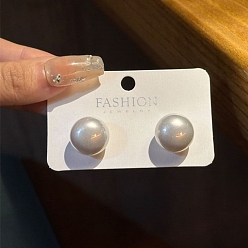 Круглые Женские серьги с искусственным жемчугом, с 925 стерлинговым серебром, круглые, 24x10 мм