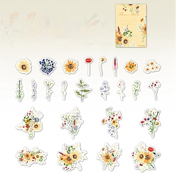 Золотистый 25шт наклейки для животных, самоклеющиеся наклейки, цветок, золотые, 90 мм