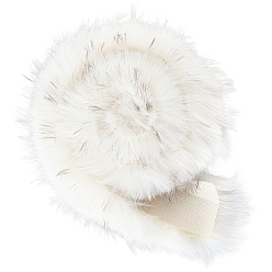 Белый Шерсть вышивка шитьё отделка, аксессуары для одежды diy, белые, 70x6 мм, около 1 м / рулон