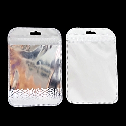 Белый Прямоугольник пластиковые почтовый замок сумки, многоразовые упаковочные пакеты, мешок с самоуплотнением, белые, 15x10 см, 50 шт / пакет