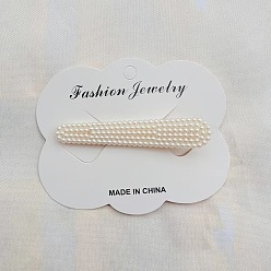 Teardrop Заколки для волос из искусственной жемчужины из кожи аллигатора, аксессуары для волос для женщин и девочек, слеза, 60 мм