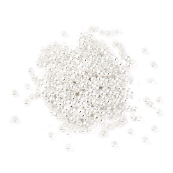 Посеребрённый Зажимные бусины из латуни, рондель, 925 серебро покрытием, 2.5x2.5x2 мм, отверстие : 1.6 мм