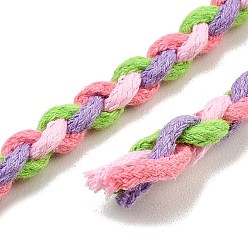Бледно-Розовый Круглый плетеный шнур из поликоттона, для diy craft, розовый жемчуг, 8 мм, около 5.47 ярдов (5 м) / мешок