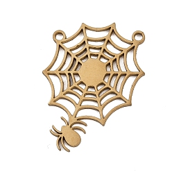 Spider Хэллоуин 201 из нержавеющей стали подвески, золотые, паук, 24.5x19x1 мм, отверстие : 1.4 мм