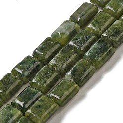 Chinese Jade Натуральные китайские бусины из южного нефрита, прямоугольные, 8~9x6.5~7x4 мм, отверстие : 0.8 мм, около 45 шт / нитка, 15.16 дюйм (38.5 см)